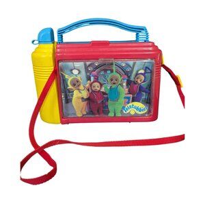 Teletubbies Lunchbox & Bottle Set Red/Blue Vintage Kids School Accessory